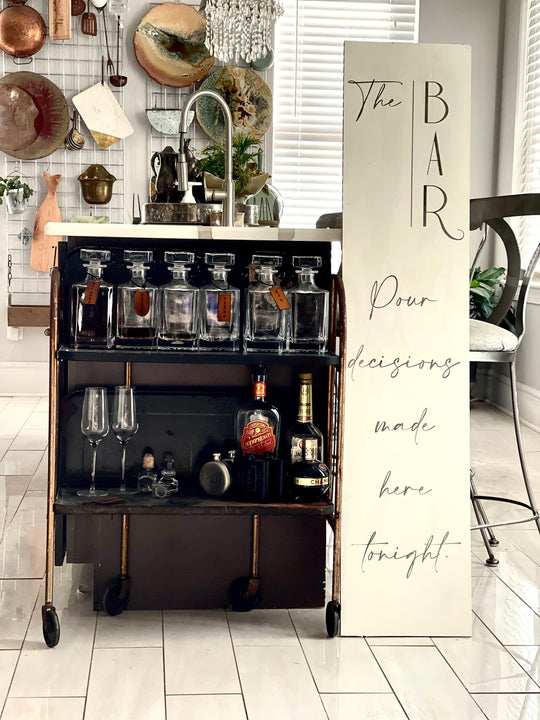 Personalized Wedding Bar Sign – Customizable & Elegant derivehome
