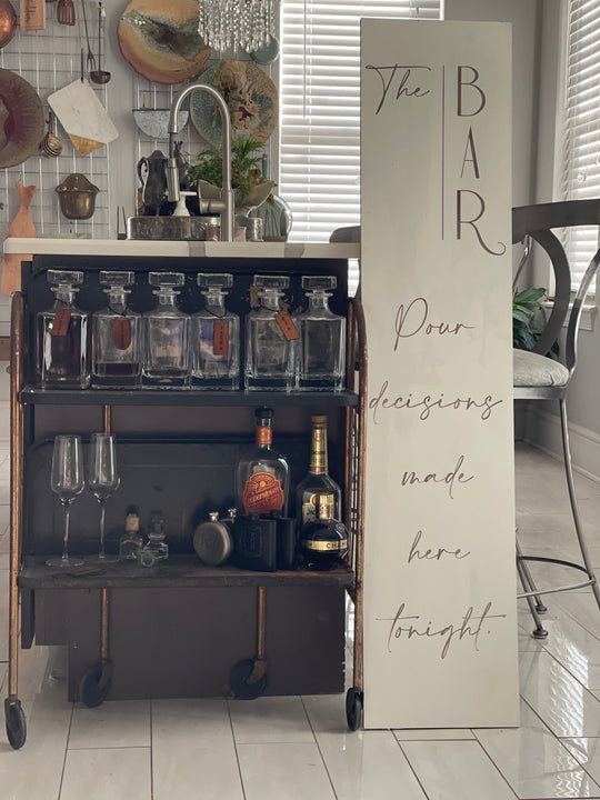 Personalized Wedding Bar Sign – Customizable & Elegant derivehome