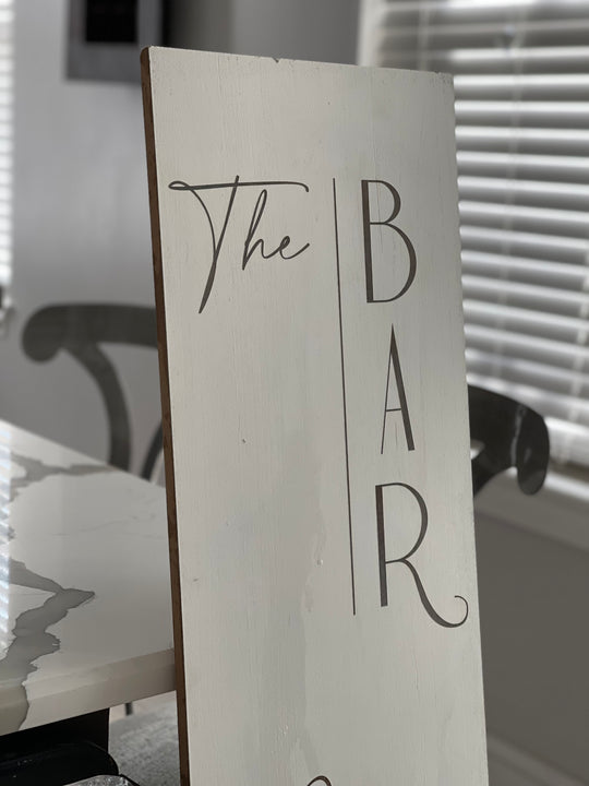 Personalized Wedding Bar Sign – Customizable & Elegant